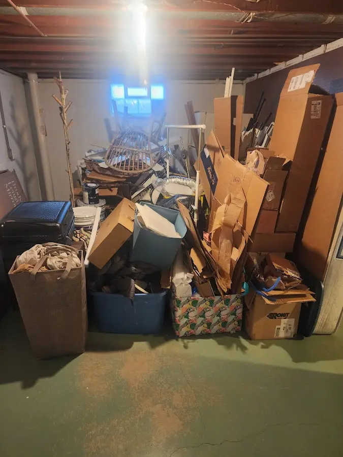 Roll-off dumpster container at job site for 20 Yard Dumpster Rental in Newberg